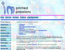 Tablet Screenshot of imprintedimpressions.co.za
